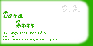 dora haar business card